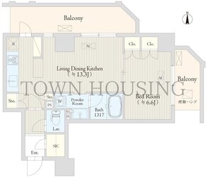 Ｋｅｙａｋｉ　Ｔｅｒｒａｃｅ　恵比寿南の物件間取画像